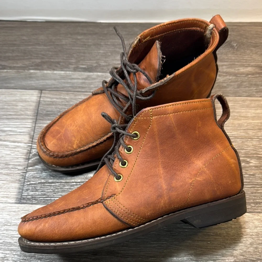 Vintage Gokey company Brown Leather Ankle Boots men’s 9 (s21)